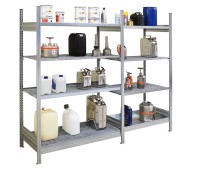 Přístavný vanový regál 130x50x200 cm, 4 vanové police s rošty (obrázek pro) Přístavný vanový regál 130x50x200 cm, 4 vanové police s rošty