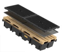 (obrázek pro) PE záchytná vana 425/4e - 2 palety za sebou