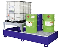 (obrázek pro) Záchytná ocel. vana pro 2 IBC (GS2 AB1), zinkovaná