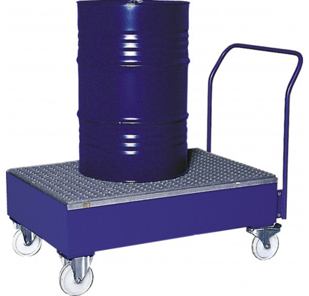 (obrázek pro) Mobilní záchytná vana z oceli typ SW1 pozinkovaná