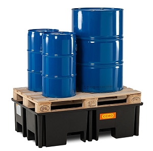 (obrázek pro) PE záchytná vana 220/2 - 120x80 cm, objem 220 litrů, PE rošt