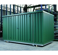 Ocelový kontejner pro skladování chemikálií, typ SRC 3.1W